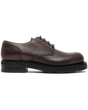 The Row Lace-Up Platform Derby Shoes - Brown