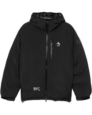 Izzue Logo-Print Padded Jacket - Black