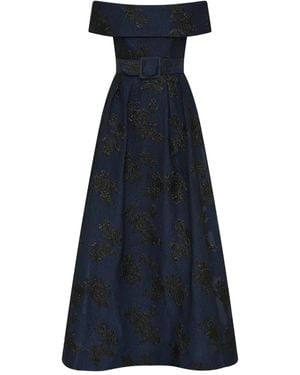 Rebecca Vallance Schulterfreies Abendkleid - Blau