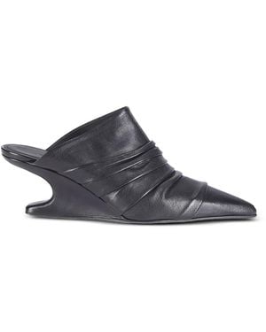 Rick Owens Cantilever Sharp Sabot Mules - White