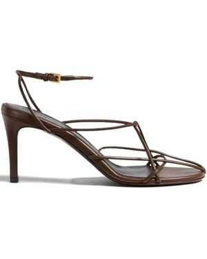 KHAITE 750mm Loulou Strappy Leather Sandal - メタリック