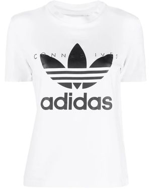 Conner Ives T-Shirt Con Stampa - Bianco