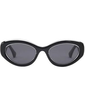 Kurt Geiger Oval-Frame Sunglasses - Grey