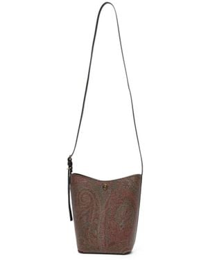 Etro Bolso De Hombro Con Motivo De Cachemira - Blanco