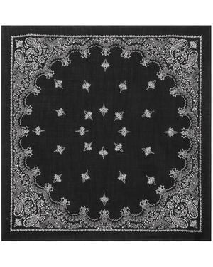 Destin Paisley-Print Scarf - Black