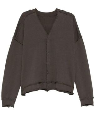 The Viridi-anne Raw-Cut Cardigan - Brown