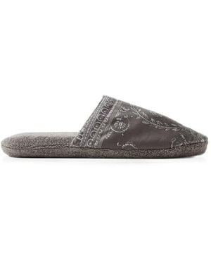 Versace I Baroque Slippers - Gray