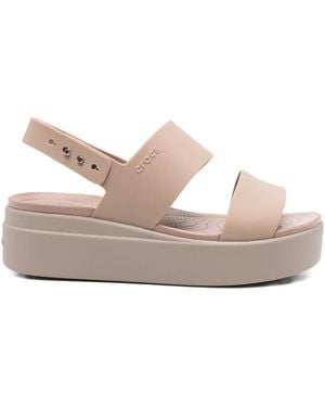 Crocs™ Double-Strap Platform Sandals - Natural