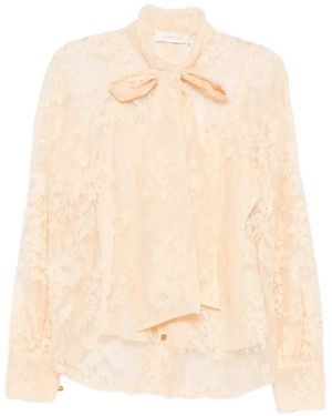 Zimmermann Valiant Bluse Mit Schleife - Natur