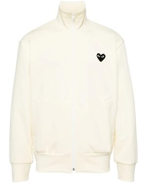 COMME DES GARÇONS PLAY ハートプリント トラックジャケット - ナチュラル