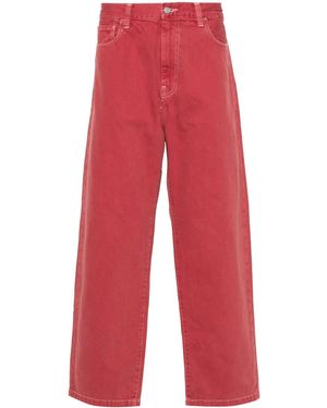 Carhartt Jeans Met Toelopende Pijpen - Rood