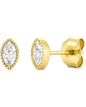Dinny Hall Marquise Lab-Grown Diamond Stud Earrings - Metallic