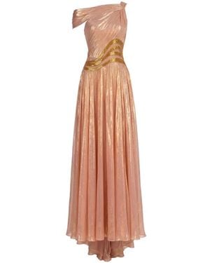 Gatti Nolli by Marwan Lurex Gown Dress - White