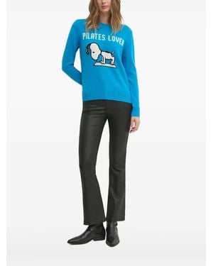 Mc2 Saint Barth Maglione Girocollo Snoopy - Blu