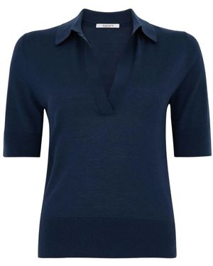 Kangra V-neck Top - ブルー