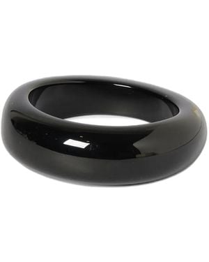 Emporio Armani Asymmetric Bangle - Black