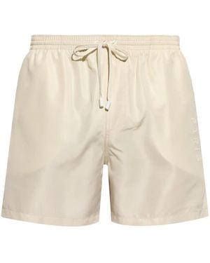 Balmain Badeshorts mit Logo-Applikation - Natur