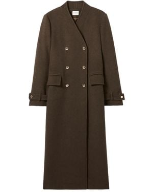 Claudie Pierlot ベルテッド ダブルコート - ブラウン