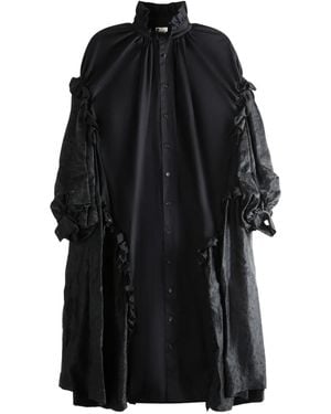 Noir Kei Ninomiya Ruffled Midi Dress - Black