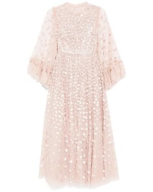 Needle & Thread Vestido de fiesta con efecto brillante - Rosa
