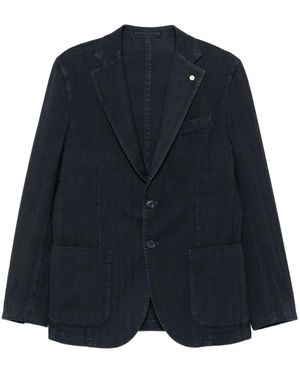 L.B.M. 1911 Button-Fastening Jacket - Blue