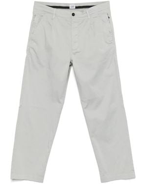 C.P. Company Sateen Straight Leg Trousers - Grey