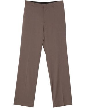 Manuel Ritz Pressed-Crease Tailored Trousers - Grey