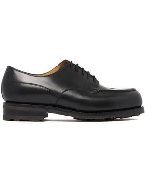 J.M. Weston Leather Derby Shoes - Black