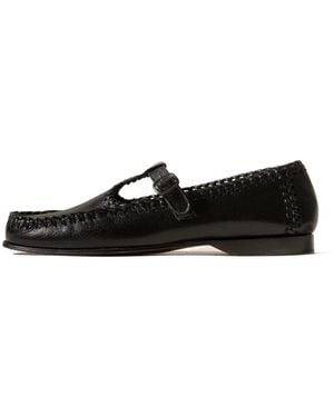 Hereu Alcover Supple Shiny Loafers - Black
