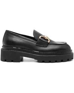 VAMSKO Horsebit-detail Leather Loafers - Black