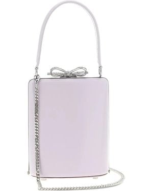Self-Portrait Bow-Embellished Tote Bag - White