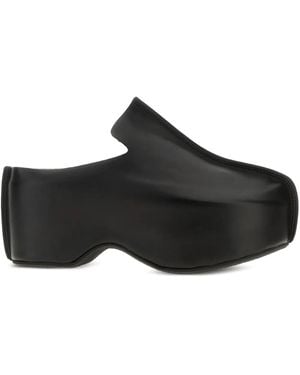 JW Anderson Platform Leather Clogs - Black