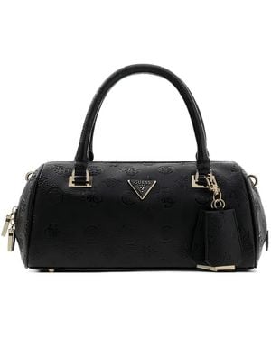 Guess Cresidia Logo-Debossed Tote Bag - Black
