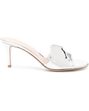 Gianvito Rossi Lucrezia 70mm レザーサンダル - ホワイト