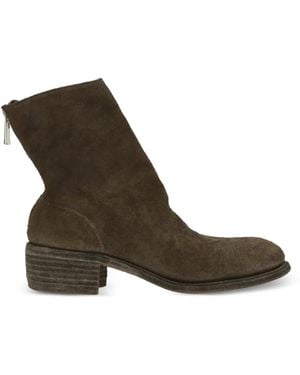 Guidi Zip-Fastening Ankle Boots - Brown
