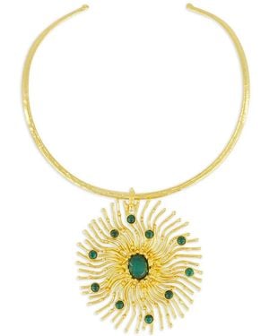 Sylvia Toledano Sunshine Malachite Necklace - Metallic