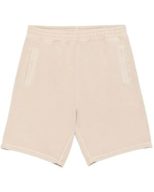 Carhartt Nelson Elasticated-Waistband Track Shorts - Natural