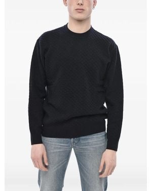 Paolo Pecora Texturierter Pullover - Schwarz
