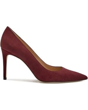Stuart Weitzman Escarpins En Daim À Bout Pointu - Rouge