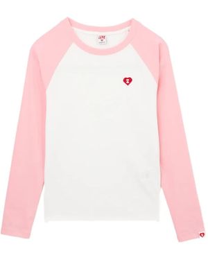 AAPE BY A BATHING AP Heart-Patch T-Shirt - Pink