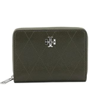Tory Burch Petit Portefeuille Matelassé Charlie - Green