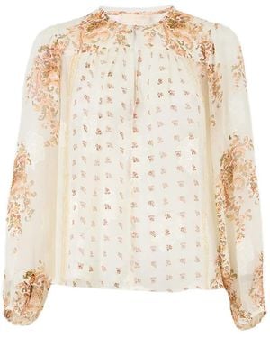 Ulla Johnson Aster Long-Sleeve Blouse - Natural