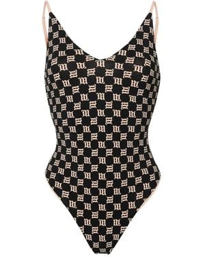 MISBHV Bañador con monograma - Negro