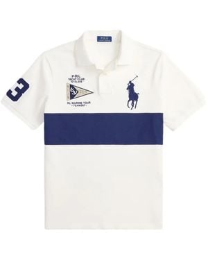 Polo Ralph Lauren Nautical-Flag Big-Pony Polo Shirt - Blue