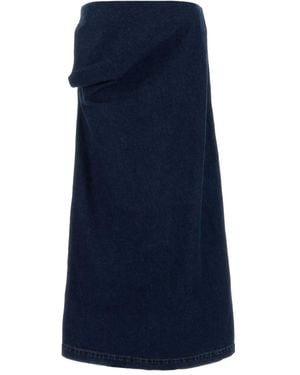 Magda Butrym Pocket Midi Skirt - Blue