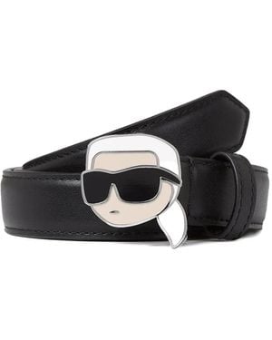 Karl Lagerfeld Ikonic Karl Gürtel - Schwarz