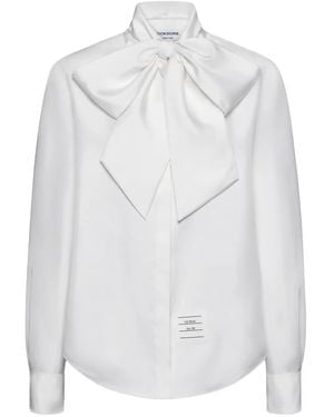 Thom Browne Detachable Collar Twill Shirt - White