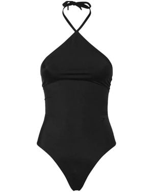 Jacquemus Halterneck Cutout Swimsuit - Black