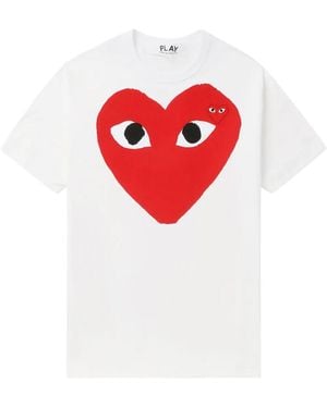 COMME DES GARÇONS PLAY ハートロゴ Tシャツ - レッド