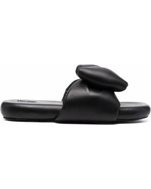 Off-White c/o Virgil Abloh Off-whitetm Nappa Extra Padded Leather Slipper - Black